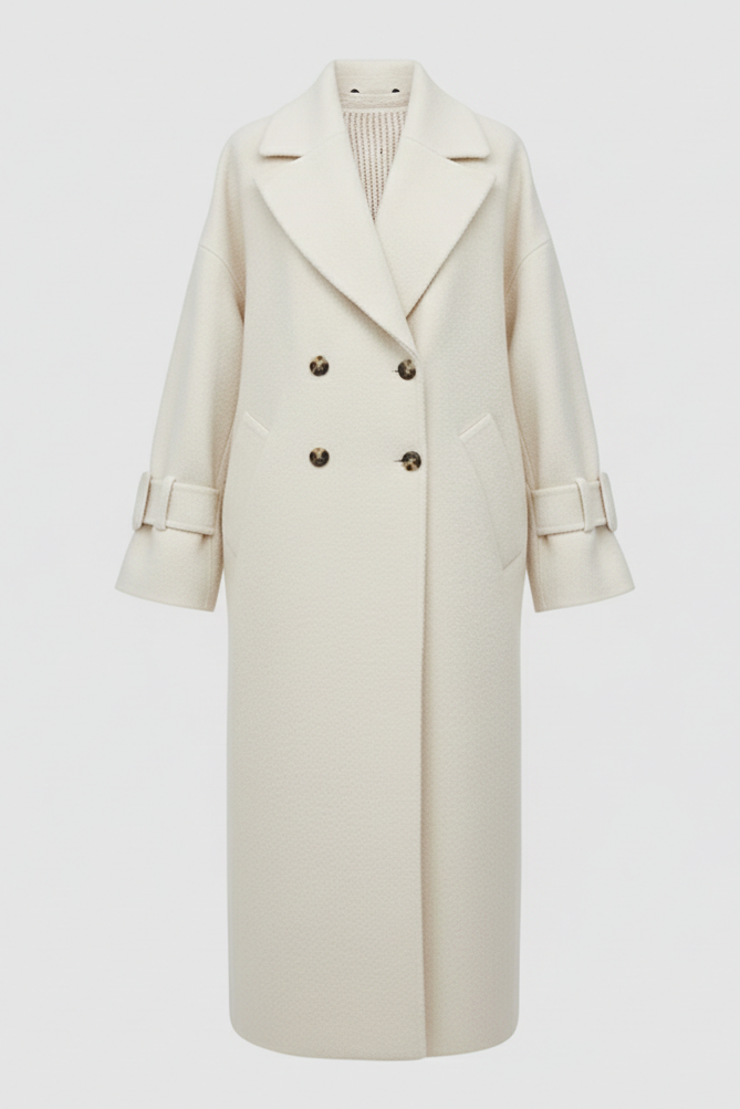 White coat on a light gray background