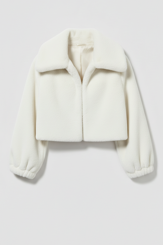 White coat on a light gray background