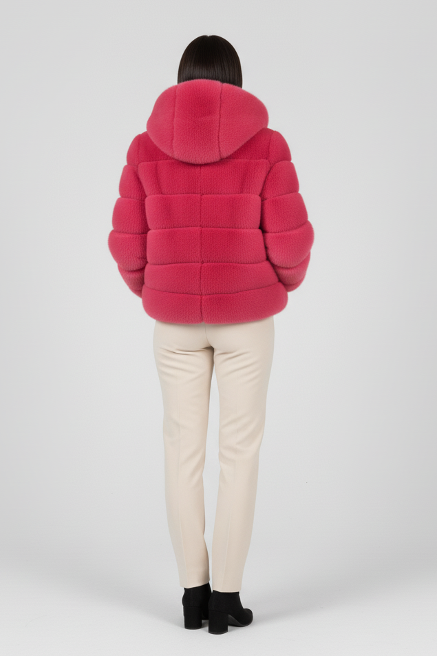 Winter outfit featuring the FERALYN faux fur jacket styled with everyday essentials.