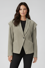 SCARLETT NOCTURNE – Genuine Suede Leather Jacket