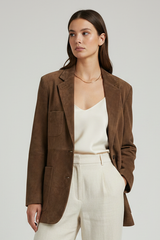 ALDRIDGE - Suede Leather Blazer
