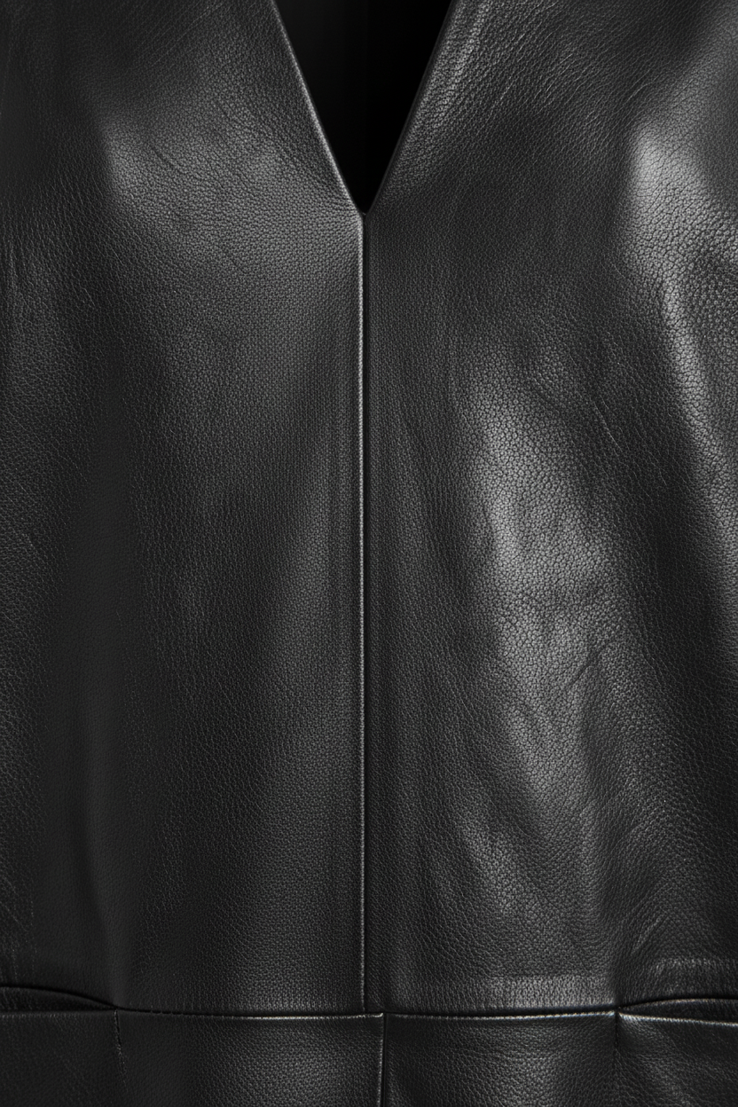 AUDREY - Loose Long Leath - seamless, minimalist, luxury leather