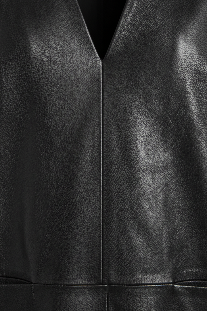 AUDREY - Loose Long Leath - seamless, minimalist, luxury leather