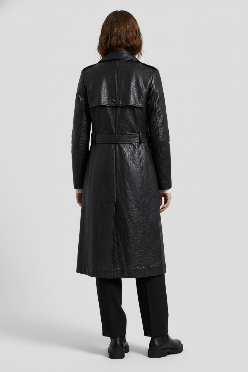 BEATRICE - Bubble Leather - coat sheepskin quiet luxury