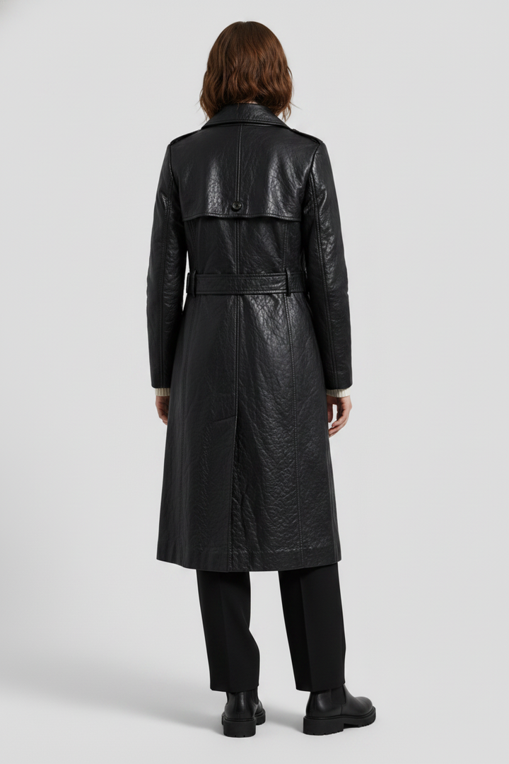 BEATRICE - Bubble Leather - coat sheepskin quiet luxury