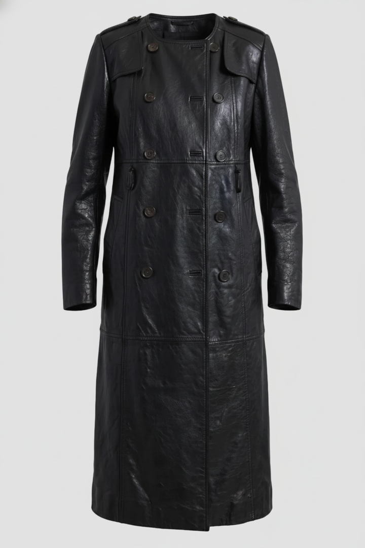 BEATRICE - Bubble Leather - coat, sheep, quiet luxury