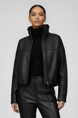 BLAIRE – Bubble Leather Jacket