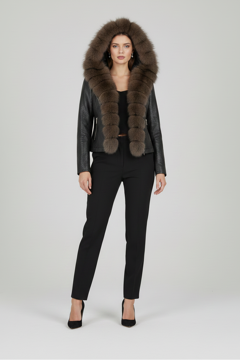BLAKELY - Cropped Sheepsk - luxury shearling jacket fashion