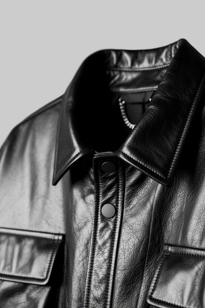 CECILE - Oversized Wax Co - luxury collar stitching texture