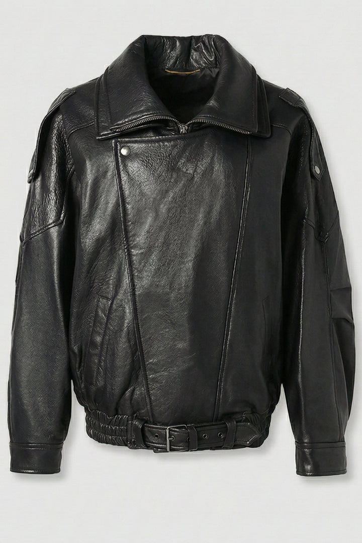 Billie - Black Oversize Bubble Jacket, full shot