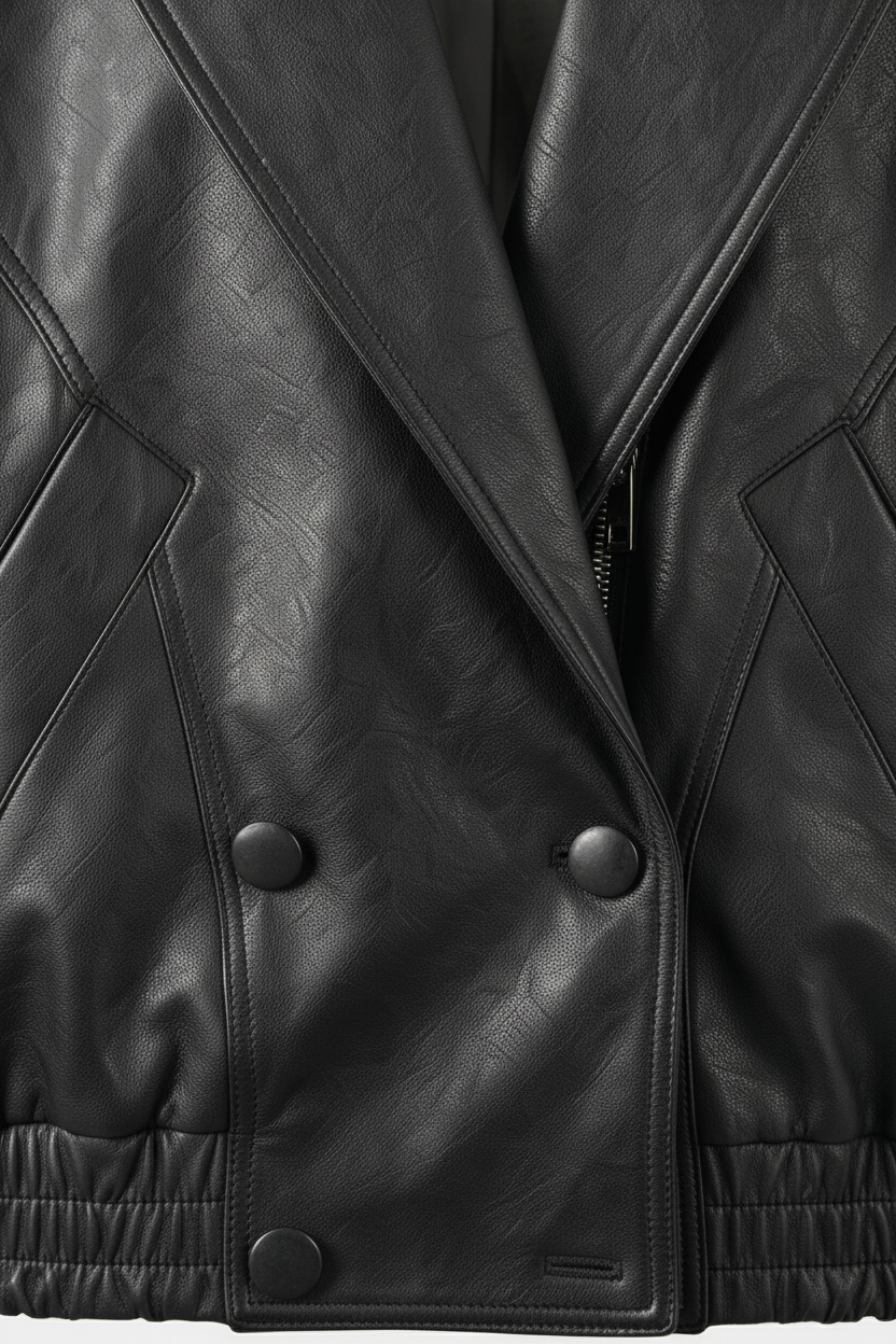 CLAIRE - Vintage Suit Col - front closure, metal buttons, zipper, textured fabric