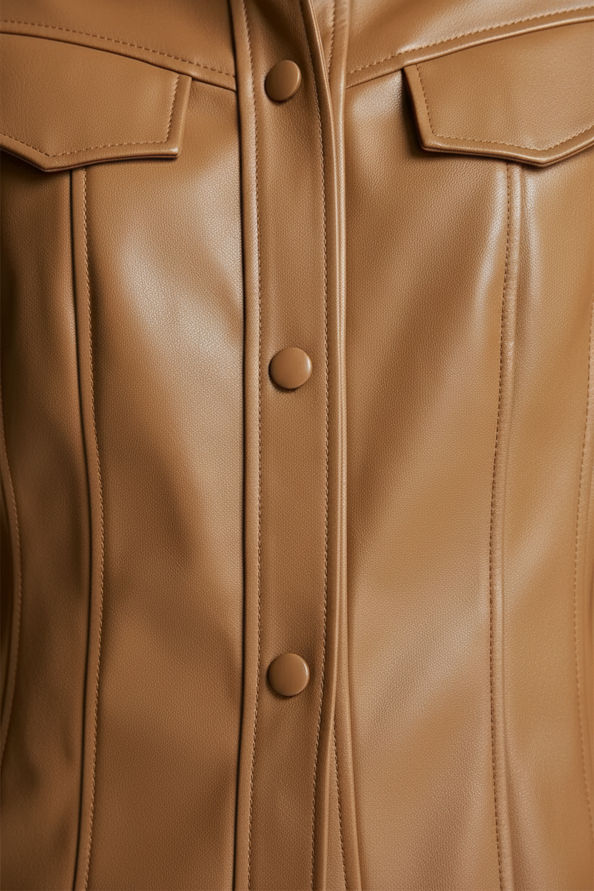 ELEANOR – Single-Breasted - front closure, buttons, zipper, texture