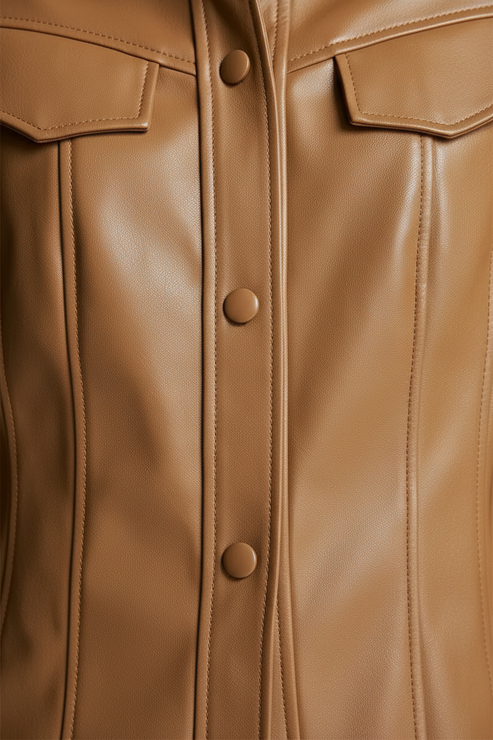 ELEANOR – Single-Breasted - front closure, buttons, zipper, texture