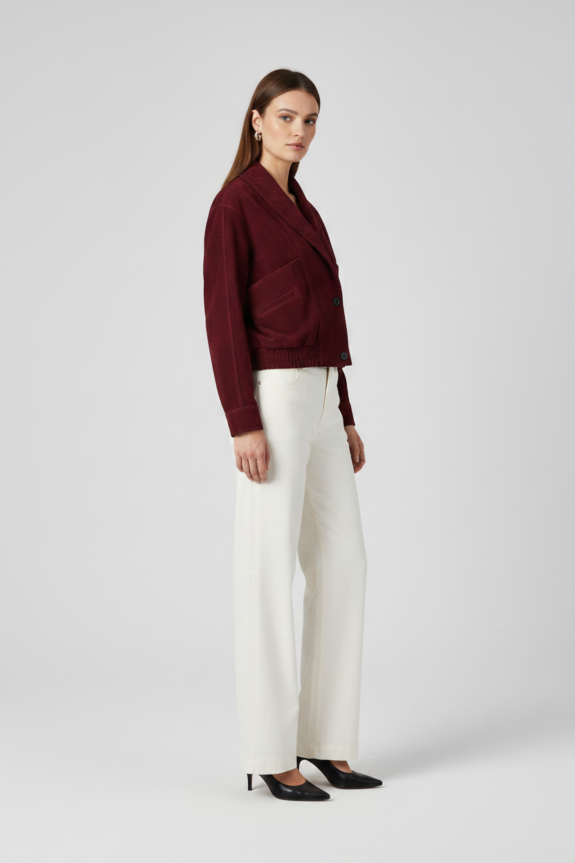 ELISE - Genuine Suede Leather - Suede, Quiet Luxury, Accessory, Premium