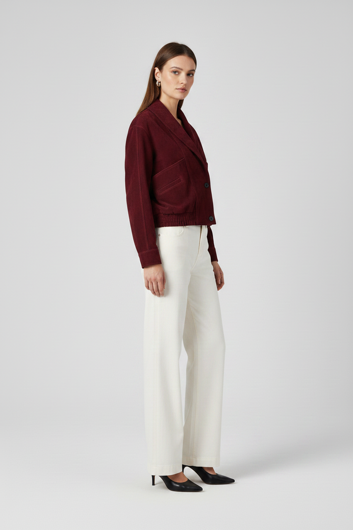 ELISE - Genuine Suede Leather - Suede, Quiet Luxury, Accessory, Premium