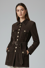 ESTELLE - Suede Leather Jacket