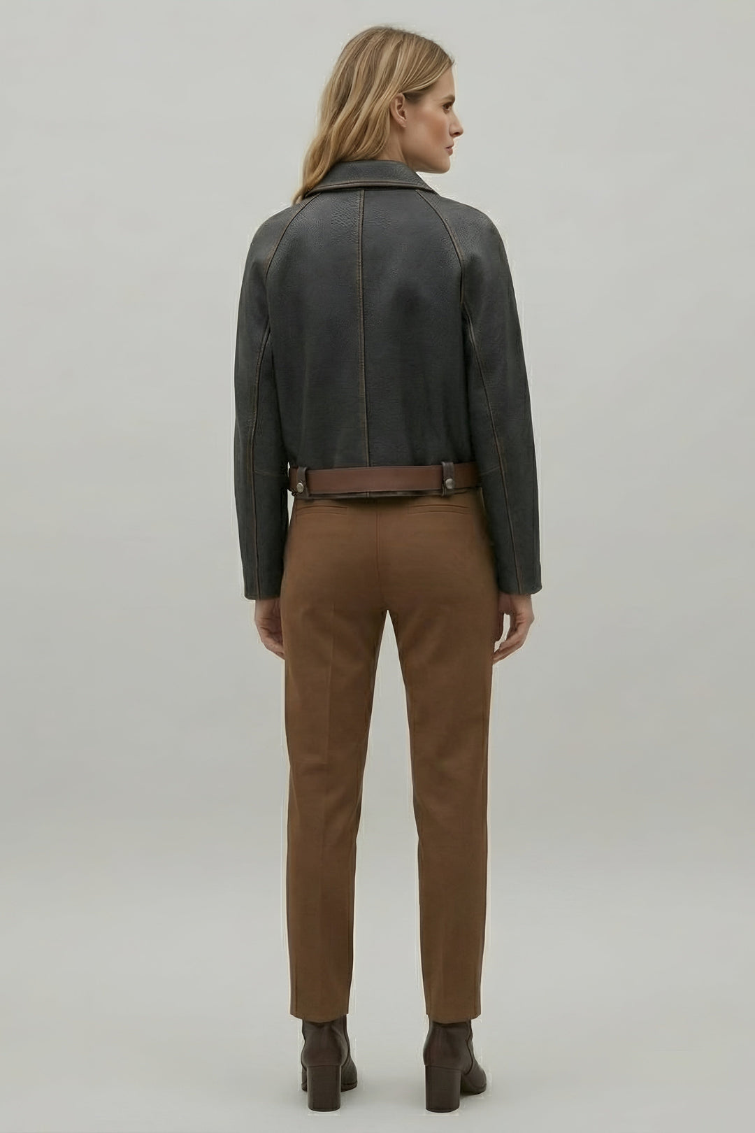 GREER - Belted Distressed - leather premium minimalist