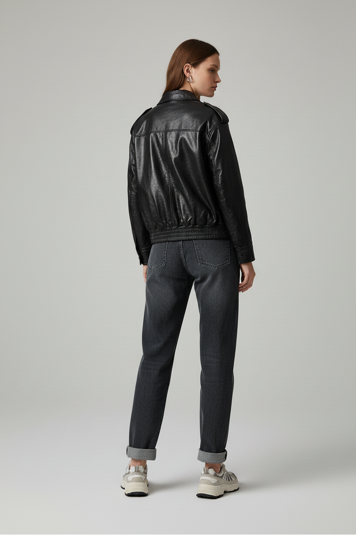 HARPER - Waxed Cowhide Leather - waxed, genuine leather, quiet luxury, studio