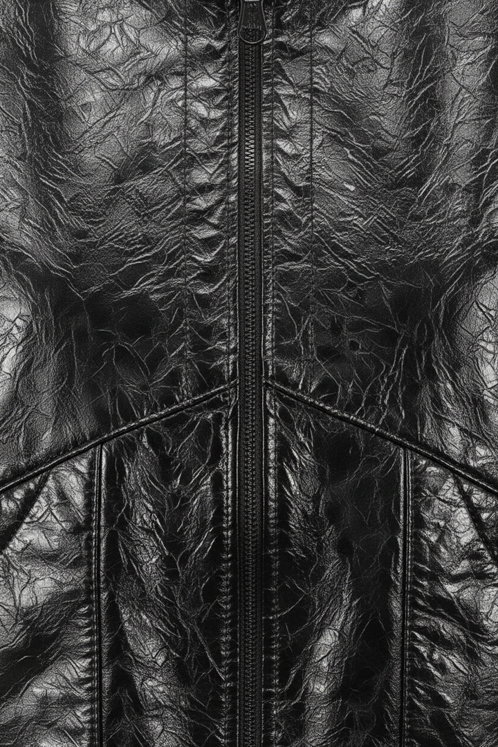 HELOISE - STAND COLLAR VI - buttons zipper stitching texture