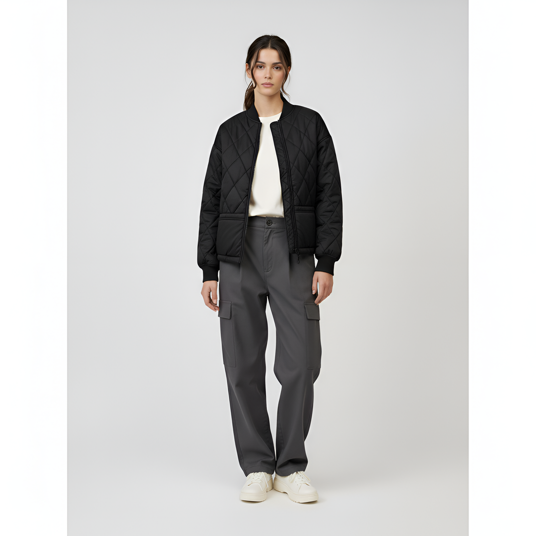 HAZEL – Stand-Collar Fleece Jacket