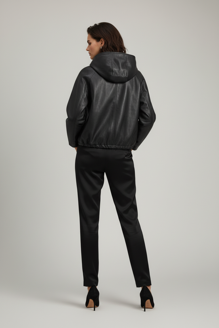 ISABELLE - Hooded Sheepskin - luxury sheepskin coat, studio