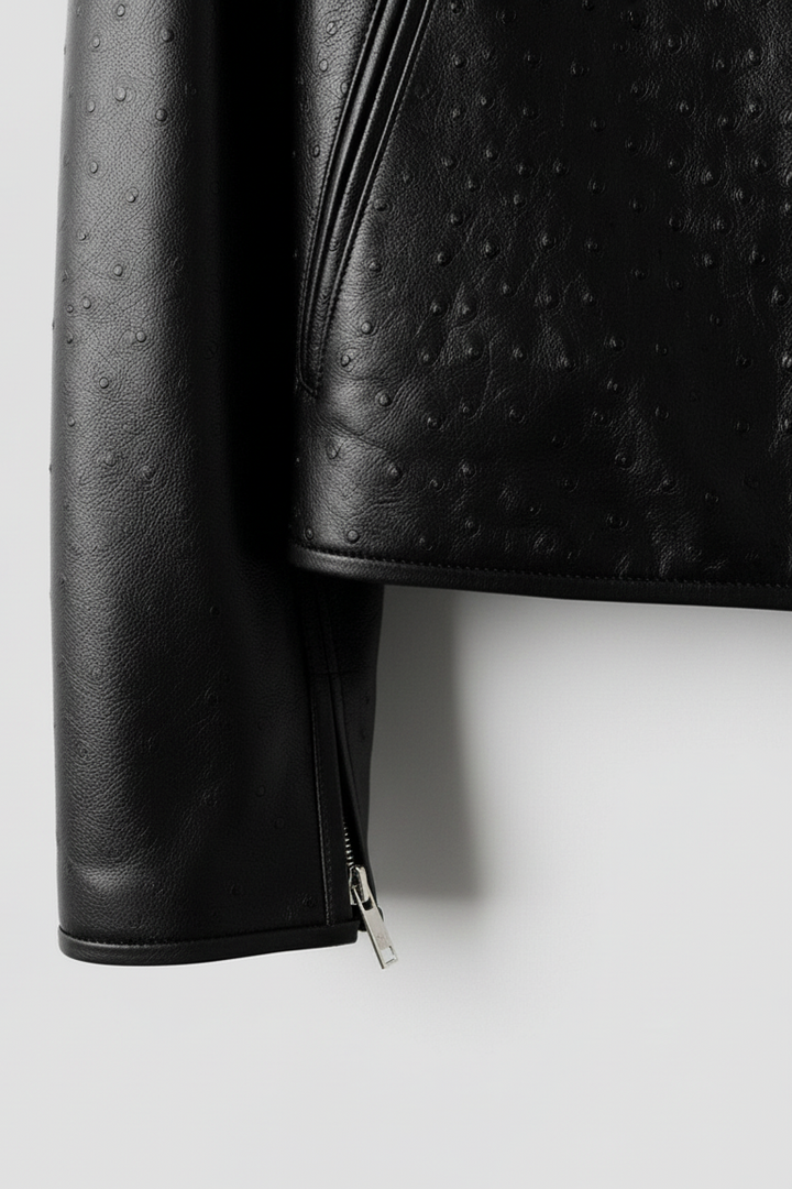 KENNA - Luxurious Round-N - sleeve detail, fabric texture, cuff, stitching