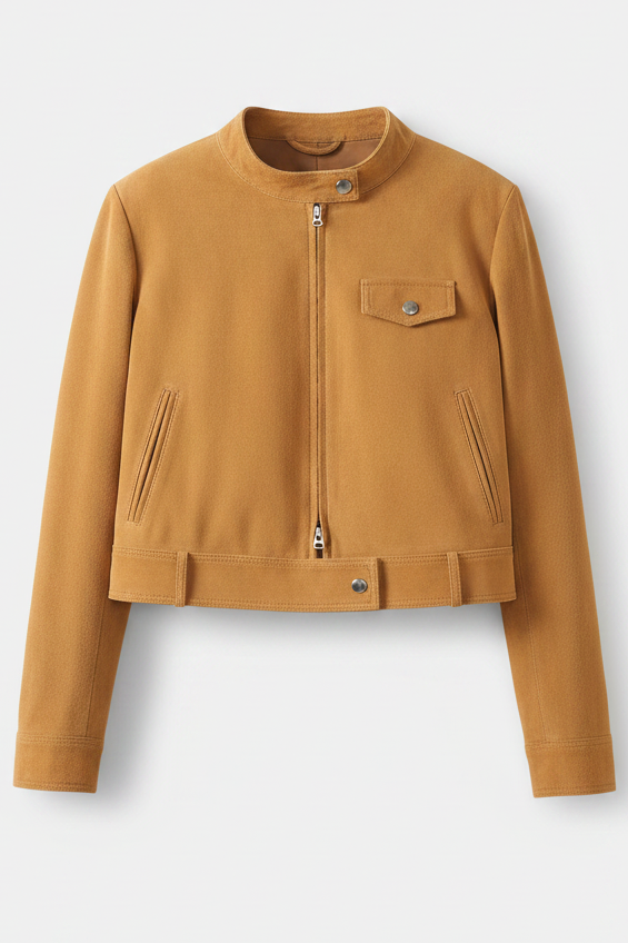 MARGOT - Cropped Sheepski - luxurious genuine fashion jacket