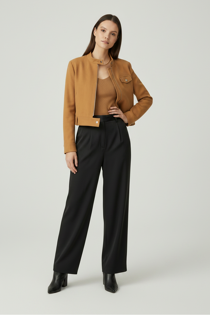 MARGOT - Cropped Sheepski - sheepskin jacket, cropped fit, luxury outerwear