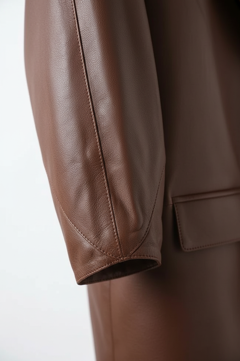 MARGOT - Vegetable-Tanned - luxury leather, sleeve texture, detailed stitching