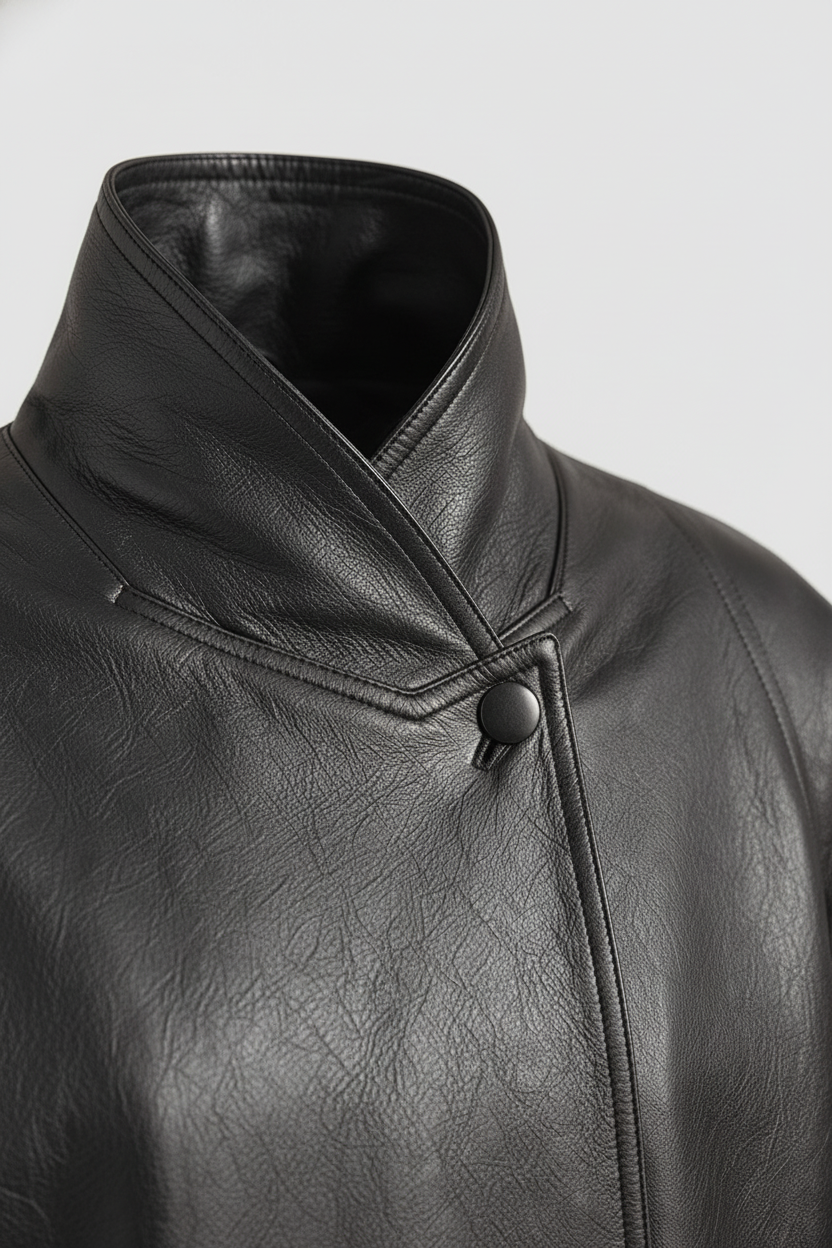 MARTINE - EXQUISITE OVERS - luxury collar texture stitching