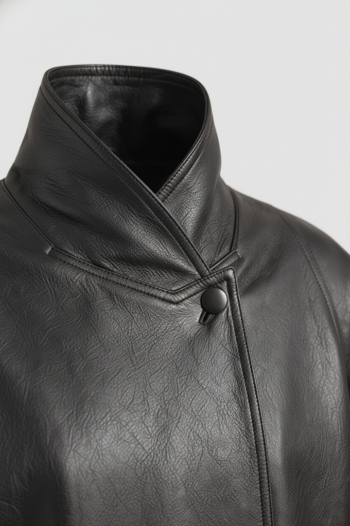 MARTINE - EXQUISITE OVERS - luxury collar texture stitching
