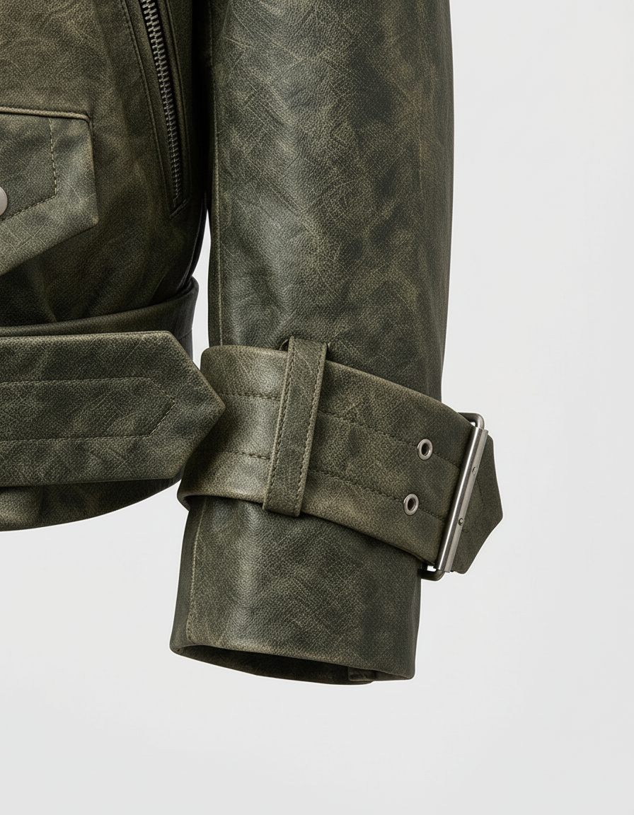 MILLER - Retro Sheepskin - sheepskin texture, sleeve detail, luxury stitching