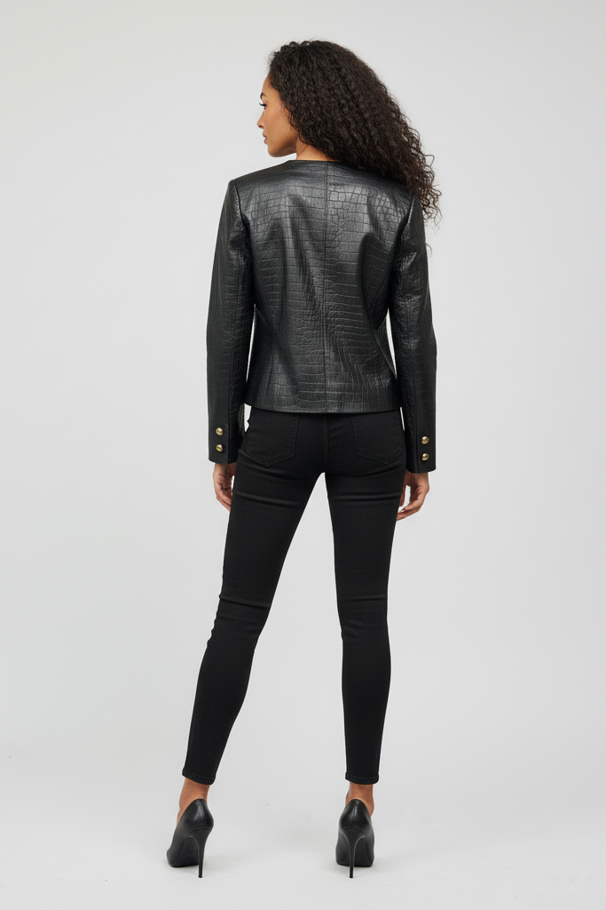 MONROE - Genuine Leather - quiet luxury, premium, elegant, back view