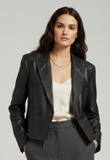 MORLEY - Short Leather Suit Jacket