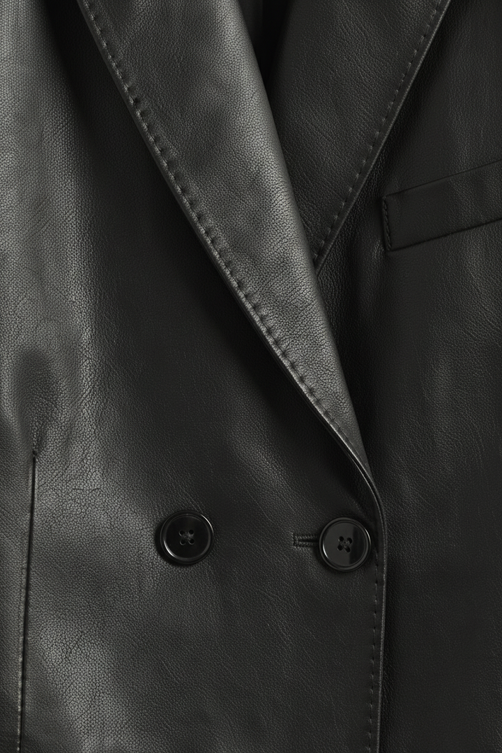 MORLEY - Short Leather Suit - premium handcrafted sleek, front closure