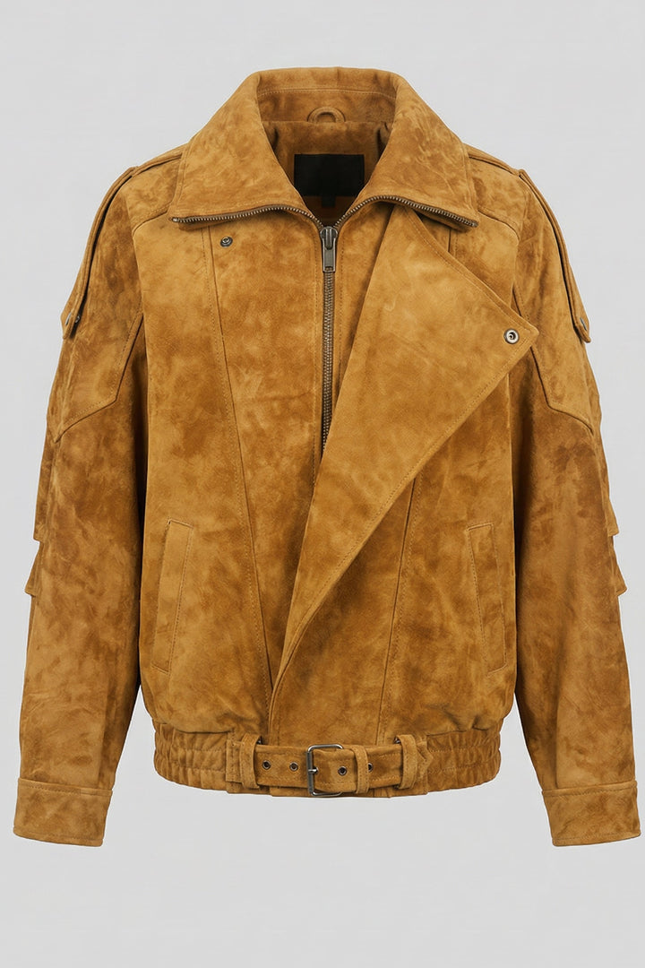 Billie -Camel Oversize Bubble Jacket, full shot