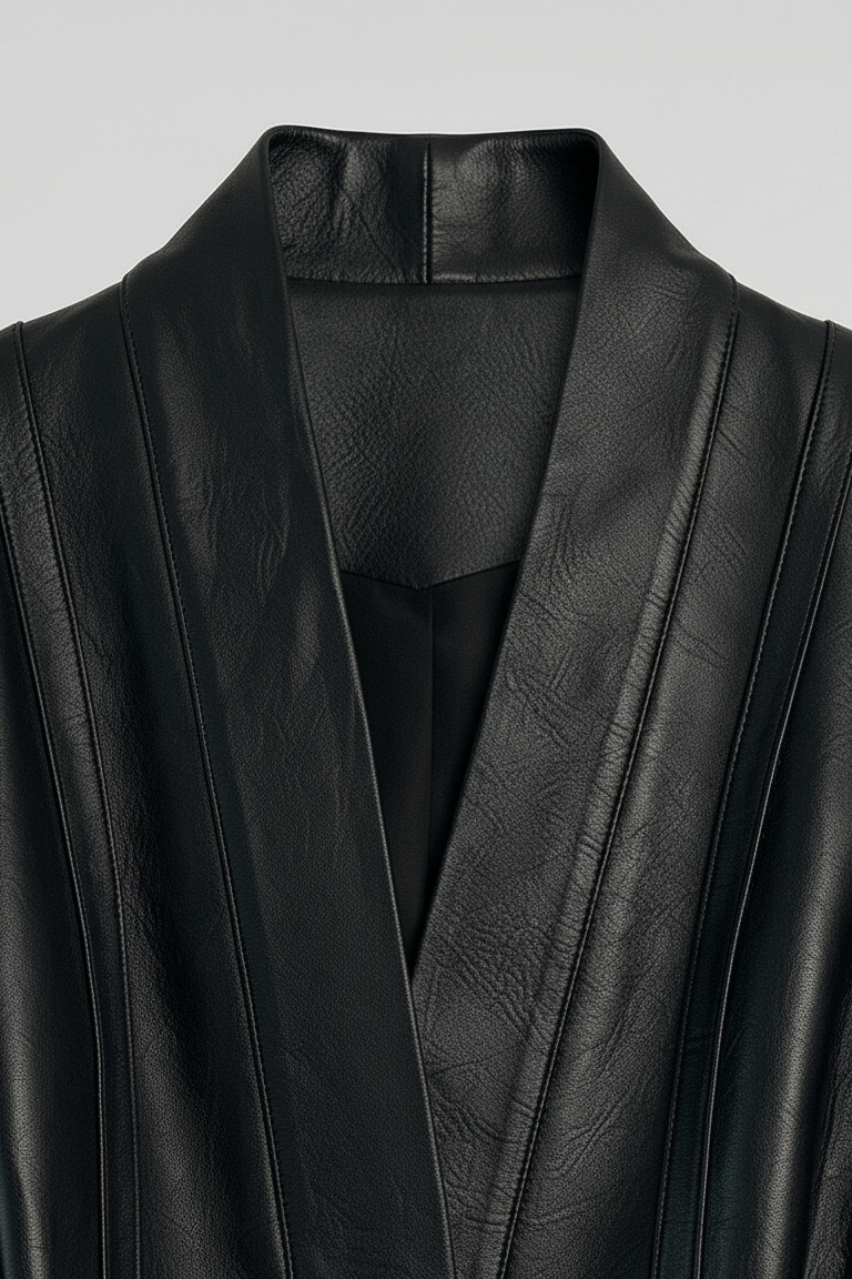 PARKER - Belted Leather J - leather collar, detailed stitching, luxury