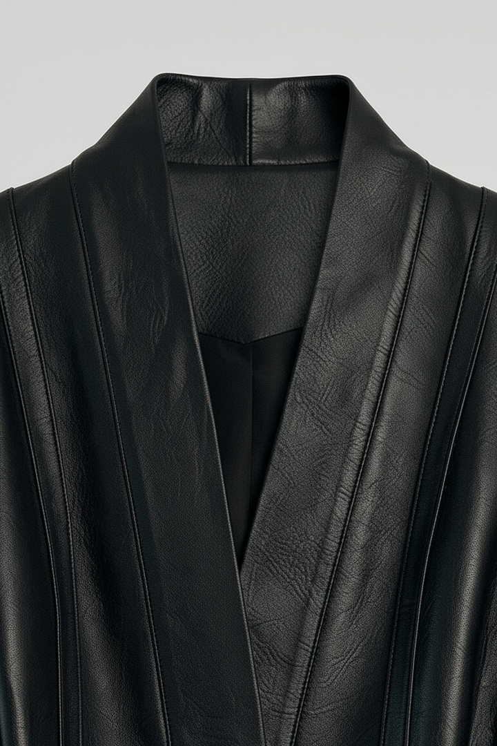 PARKER - Belted Leather J - leather collar, detailed stitching, luxury
