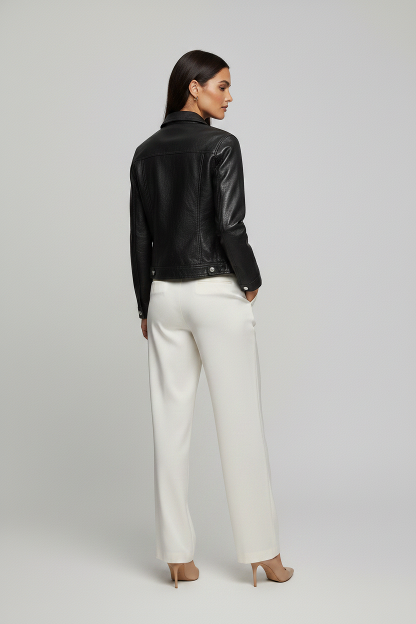 QUINN - Cropped Cowhide L - cropped, cowhide, luxury, elegant