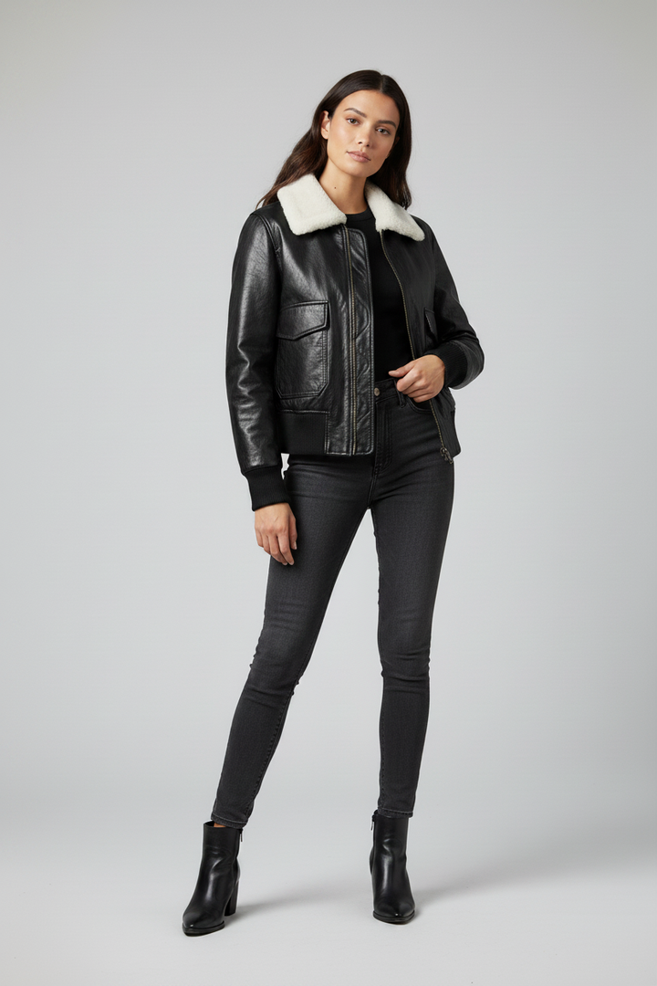 REMINGTON - Leather Motor - black leather jacket luxury