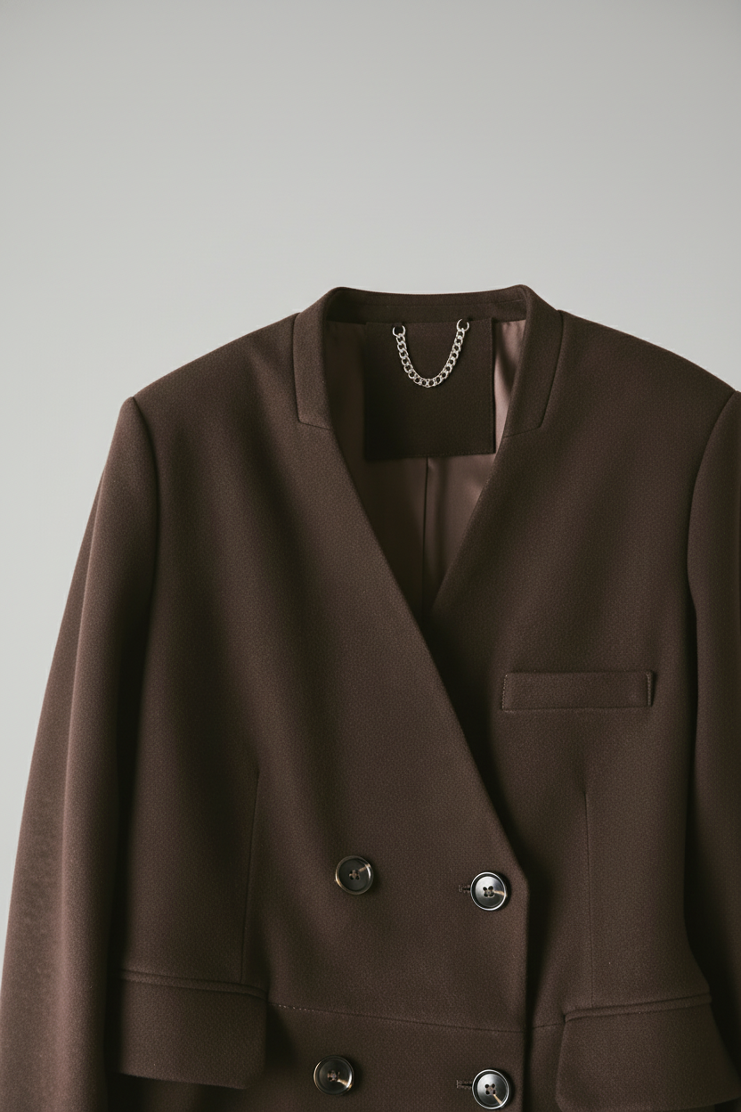 ROWAN - Double-Breasted S - blazer tailored quiet luxury studio shot