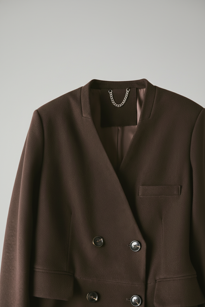 ROWAN - Double-Breasted S - blazer tailored quiet luxury studio shot