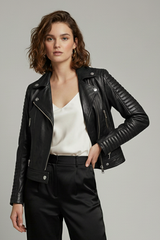 Ryder - Motorcycle Leather Jacket Genuine Leather Dark Edition