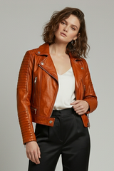 Ryder - Motorcycle Leather Jacket Genuine Leather