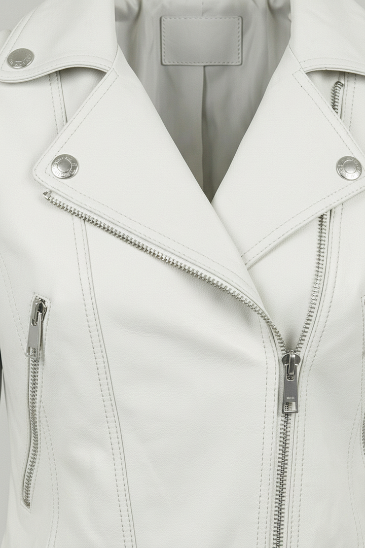 Ryder - Motorcycle Leathe - premium leather, metal zipper, buttons, stitching