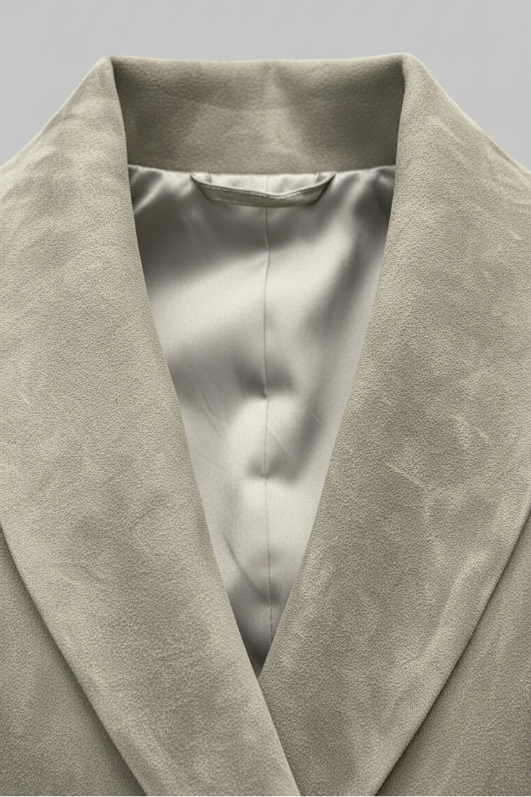 SCARLETT NOCTURNE genuine suede leather jacket women collar detail soft premium suede texture