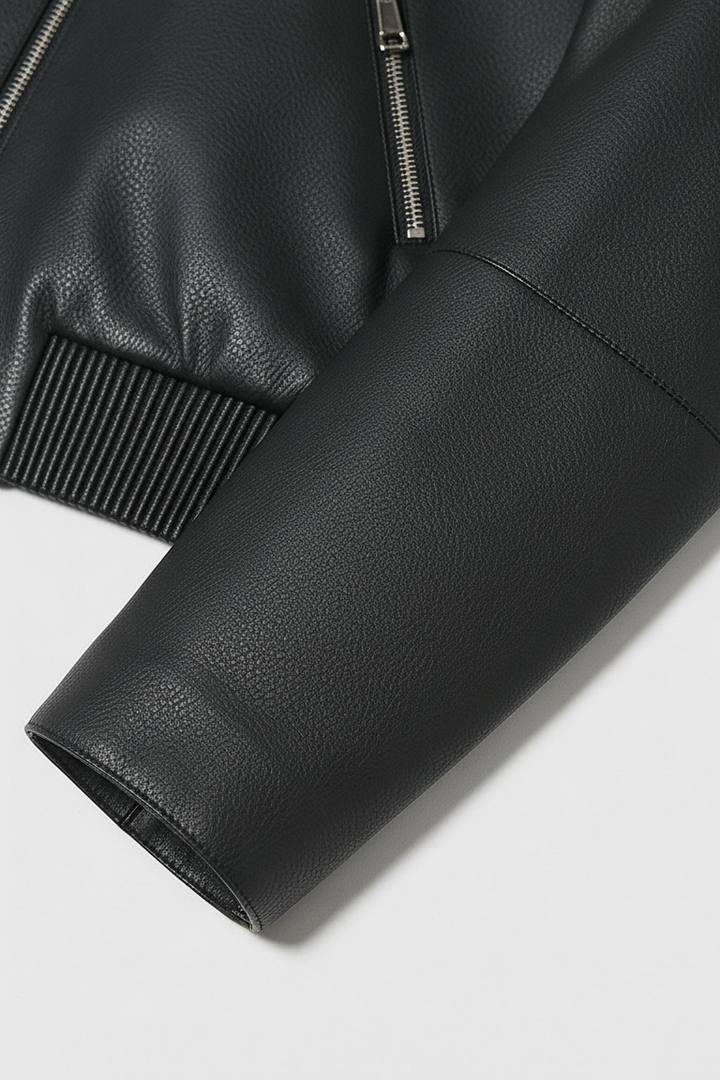 TAYLOR - Short Sheepskin - sleeve texture, cuff detail, luxury stitching, sheepskin