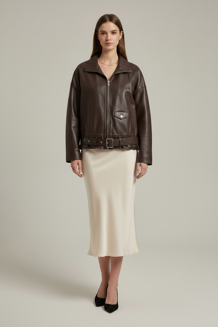 VALERIE - OVERSIZED PLEAT - flowing drape, elegant style, minimum clean pose