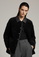 VANELIA – Luxury Goat Leather Quilted Jacket