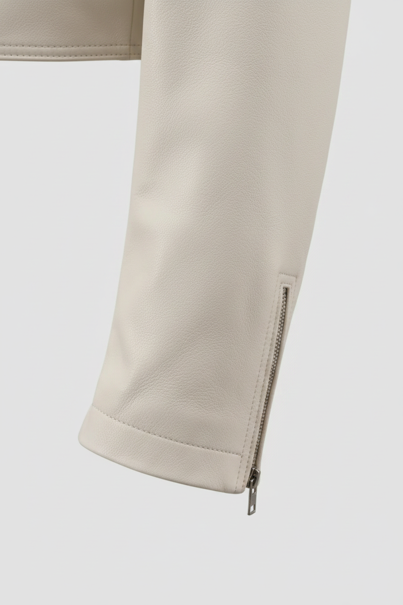 YVONNE - Luxury Short She - textured sleeve, elegant cuff, premium fabric detail